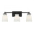 Meridian 3-Light Bathroom Vanity Light M80058MBK 24 Inch 3 Light Matte Black Bathroom Vanity Light Damp Rated