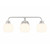 Meridian 3-Light Bathroom Vanity Light M80081BN 24 Inch 3 Light Brushed Nickel Bathroom Vanity Light Damp Rated