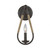 Meridian 1-Light Wall Sconce M90002RN 5 Inch 1 Light Rusty Nail with Rope Sconce Damp Rated