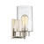 Meridian 1-Light Wall Sconce M90013PN 5 Inch 1 Light Polished Nickel Sconce Damp Rated