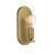 Meridian 1-Light Wall Sconce M90059NB 5 Inch 1 Light Natural Brass Sconce Damp Rated
