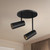 Downey 3-in Black LED Semi Flush Mount