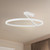 Roda 23-in White LED Semi-Flush Mount