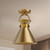 Emerson 9-in Aged Gold 1 Light Semi Flush Mount