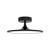 Issa 12-in Matte Black LED Semi Flush Mount
