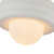 Harvey 12-in Antique White Socket Semi-Flush Mount