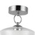 Leota 8-in Chrome/Clear Glass LED Semi-Flush Mount
