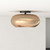 Trinity 14-in Black/Copper LED Semi Flush Mount