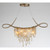 4 Inch Suspension Chandelier – Golden Silver