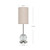 Marni 21-in Polished Nickel/White Linen LED Table Lamp