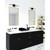 Vega Minor 24-in Black LED Vanity