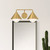 Remy 21-in Brushed Gold/Opal Glass 2 Lights Vanity