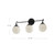 Nouveau 25-in Aged Gold/Opal Matte Glass 3 Lights Vanity
