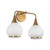 Hazel 17-in Aged Gold/Opal Matte Glass 2 Lights Vanity