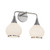 Hazel 17-in Chrome/Opal Matte Glass 2 Lights Vanity