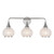 Hazel 26-in Chrome/Clear Glass 3 Lights Vanity