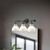 Westlake 22-in Glossy Opal Glass/Matte Black 3 Lights Vanity