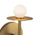 Elixir 10-in Brushed Gold LED Wall Sconce