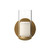 Birch 3-in Brushed Gold/Clear LED Wall Sconce