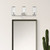 Revolve Clear Glass/Polished Nickel 3 Lights Wall/Vanity