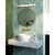 Madison 30-in Vintage Brass/Glossy Opal LED Wall/Vanity
