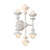 Cadence 11-in Antique White 6 Lights Wall/Vanity