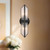 Cairo 15-in Ribbed Glass/Urban Bronze 2 Lights Wall/Vanity