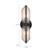 Cairo 15-in Ribbed Glass/Urban Bronze 2 Lights Wall/Vanity