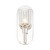 Lucian 9-in Clear Crystal/Polished Nickel 1 Light Wall/Vanity