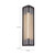 Sabre 12-in Polished Nickel/Ribbed Glass LED Wall/Vanity