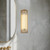 Sabre 12-in Ribbed Glass/Vintage Brass LED Wall/Vanity