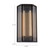 Sabre 16-in Ribbed Glass/Urban Bronze LED Wall/Vanity