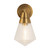 Willard 6-in Vintage Brass/Prismatic Glass 1 Light Wall/Vanity