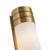 Willard 18-in Vintage Brass/Opal Matte Glass 2 Lights Wall/Vanity