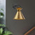 Emerson 9-in Matte Black/Aged Gold 1 Light Wall/Vanity