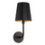 Plisse 7-in Matte Black 1 Light Wall/Vanity