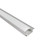 Nora NATL2-C23A 4 ft Shallow Channel with Wings for COB LED Tape Light, Aluminumminum Finish