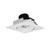 Nora NIO-4SC35QMPW 4 inch Iolite LED Square Adjustable Cone Reflector, 10-Degree Optic, 800lm / 12W, 3500K, Matte Powder White Reflector / Matte Powder White Flange