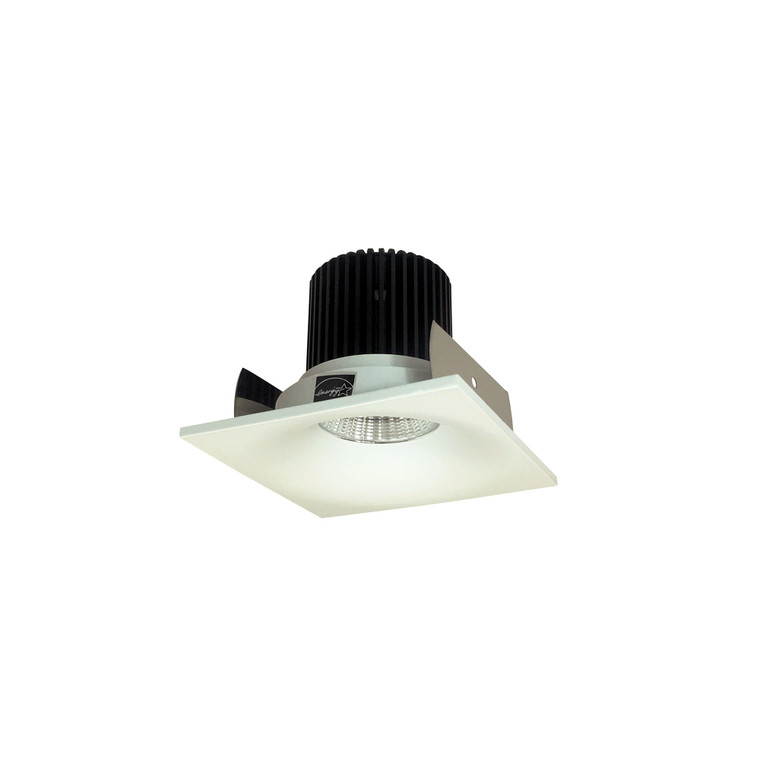 Nora NIOB-2SNB50XWW 2 inch Iolite LED Square Bullnose, 800lm / 14W, 5000K, White Finish