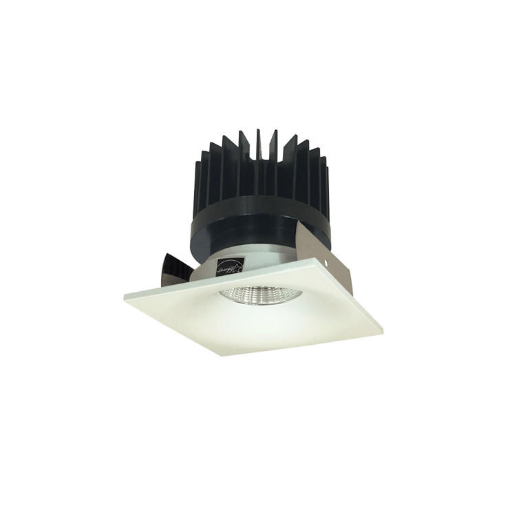 Nora NIOB-2SNB50XWW/HL 2 inch Iolite LED Square Bullnose, 1500lm/2000lm/2500lm (varies by housing), 5000K, White Finish