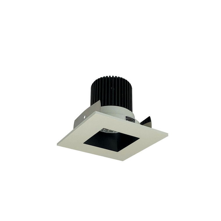 Nora NIOB-2SNDSQ35XBW/10 2 inch Iolite LED Square Reflector with Square Aperture, 1000lm / 14W, 3500K, Black Reflector / White Flange