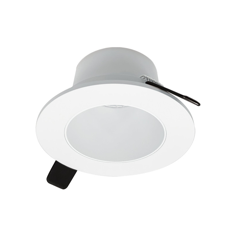 Nora NIOC-2RNDCMPW 2 inch Iolite Can-less Round Downlight Trim, Matte Powder White finish