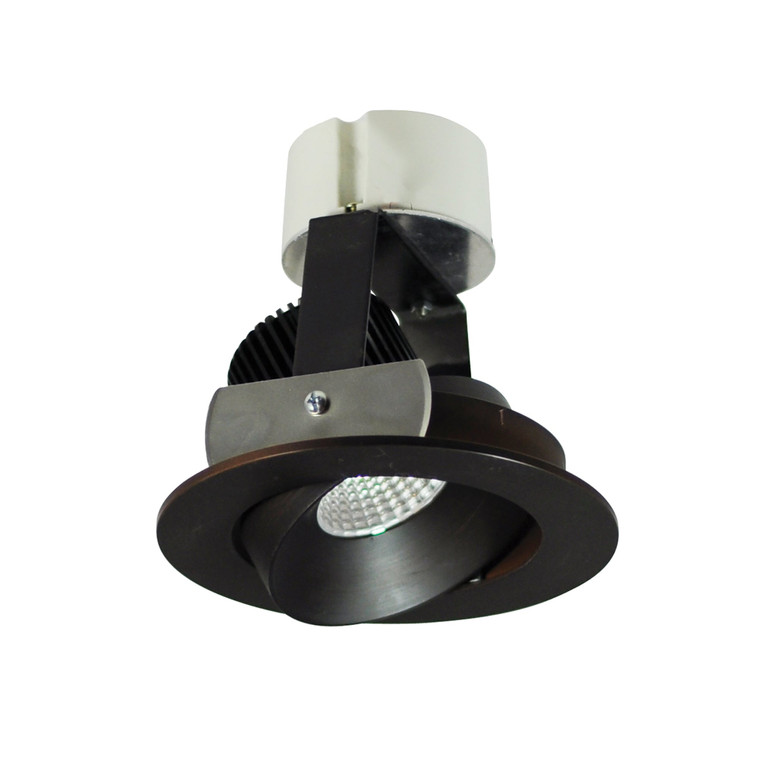 Nora NIR-4RC50XBZ 4 inch Iolite LED Round Adjustable Cone Retrofit, 800lm / 14W, 5000K, Bronze Reflector / Bronze Flange