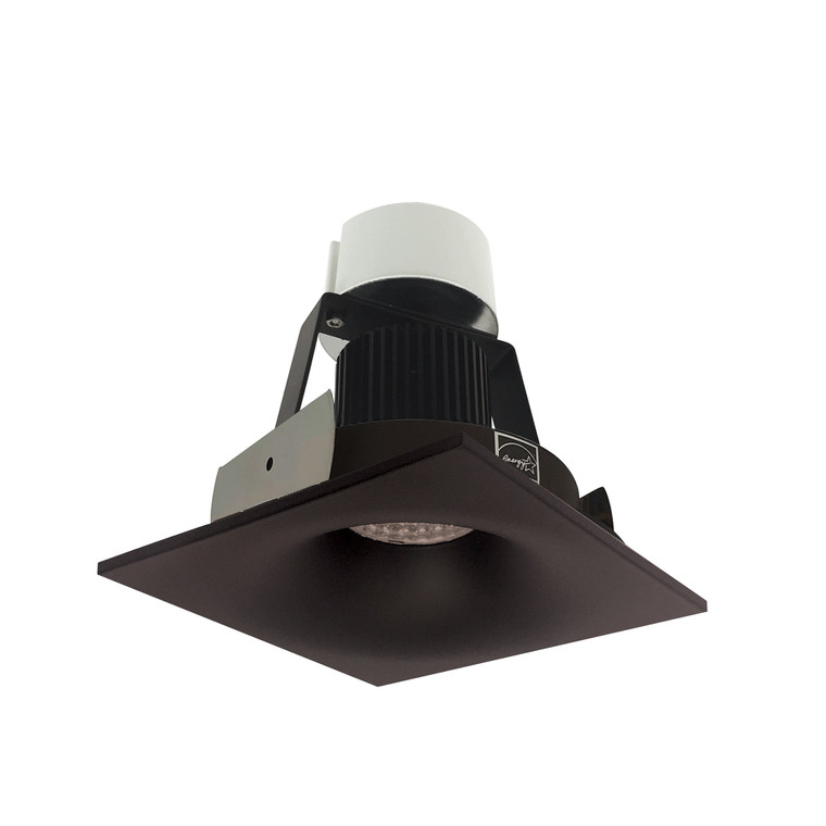 Nora NIR-4SNB50XBZ 4 inch Iolite LED Square Bullnose Retrofit, 800lm / 14W, 5000K, Bronze Finish