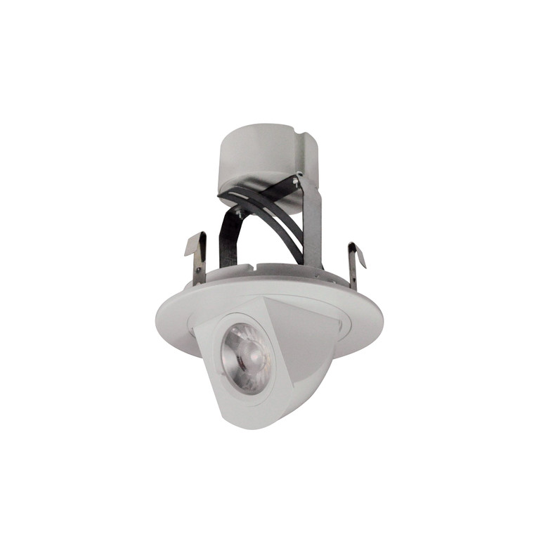 Nora NLCBC-47035XW/A 4 inch Cobalt Round Adjustable Elbow LED Retrofit, 800lm / 12W, 3500K, White Finish