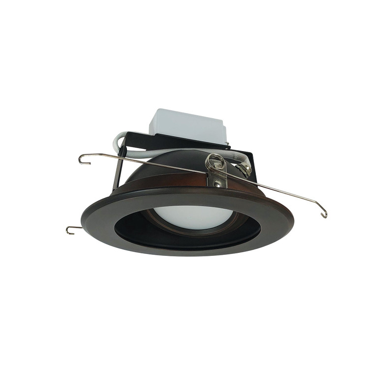 Nora NLCBC-66935XBZBZ 6 inch Cobalt Adjustable LED Retrofit, 1200lm / 14W, 3500K, Bronze Reflector / Bronze Flange