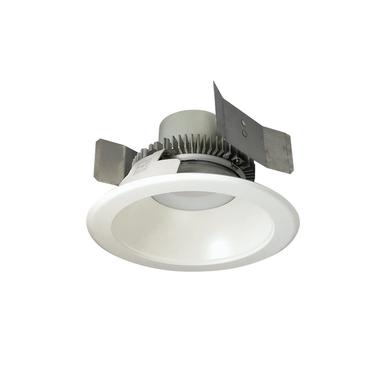 Nora NLCBC2-55135WW/ALE4 5 inch Cobalt Click Round Retrofit Reflector, 750lm / 10W, 3500K, White Reflector / White Flange, 120-277V input; Phase or 0-10V dimming