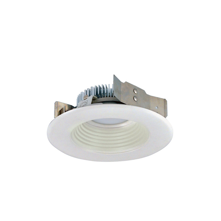 Nora NLCBS-4W528535WW 4 inch Cobalt Shallow High Lumen LED Trim, Round Baffle, 850lm, 3500K, White