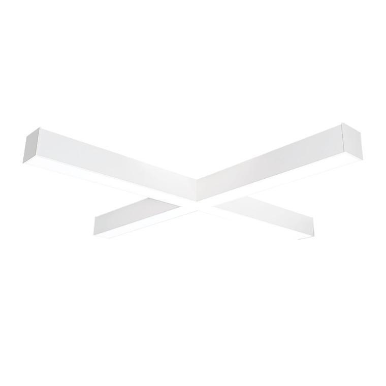 Nora NLINSW-X334W  inchX inch Shaped L-Line LED Direct Linear w/ Selectable Wattage & CCT, White Finish