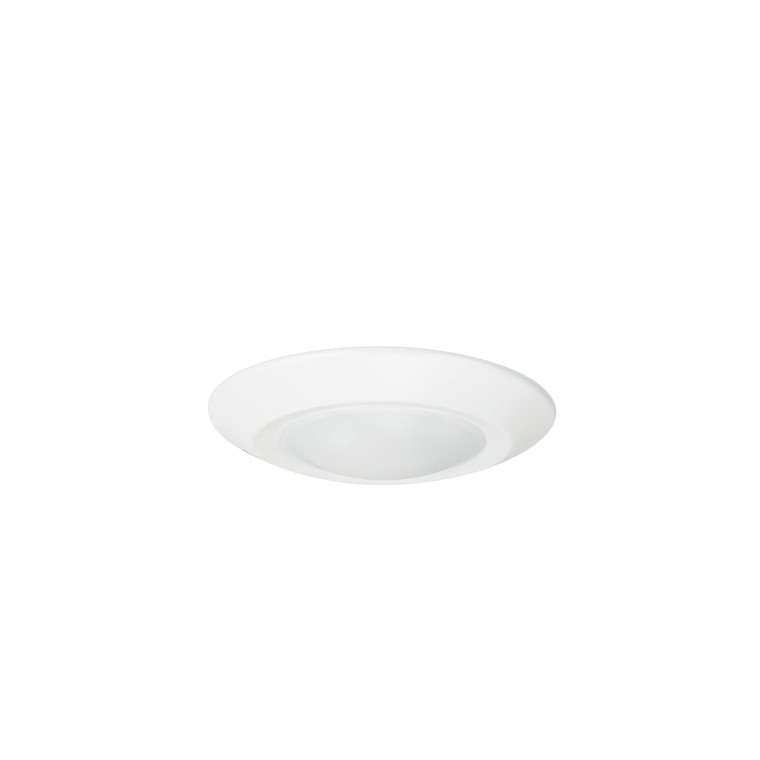 Nora NLOPAC-R4REGT2430W 4 inch Regressed AC Opal LED Surface Mount, 700lm / 11W, 3000K, White finish